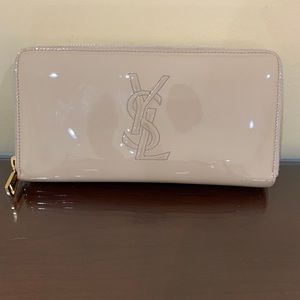 Authentic YSL Patent Leather Zippered Wallet